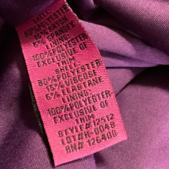 Vintage Anthony Blazer Womens 3X Long Sleeve Asymmetric Zip Flower Embroidered - Picture 10 of 10